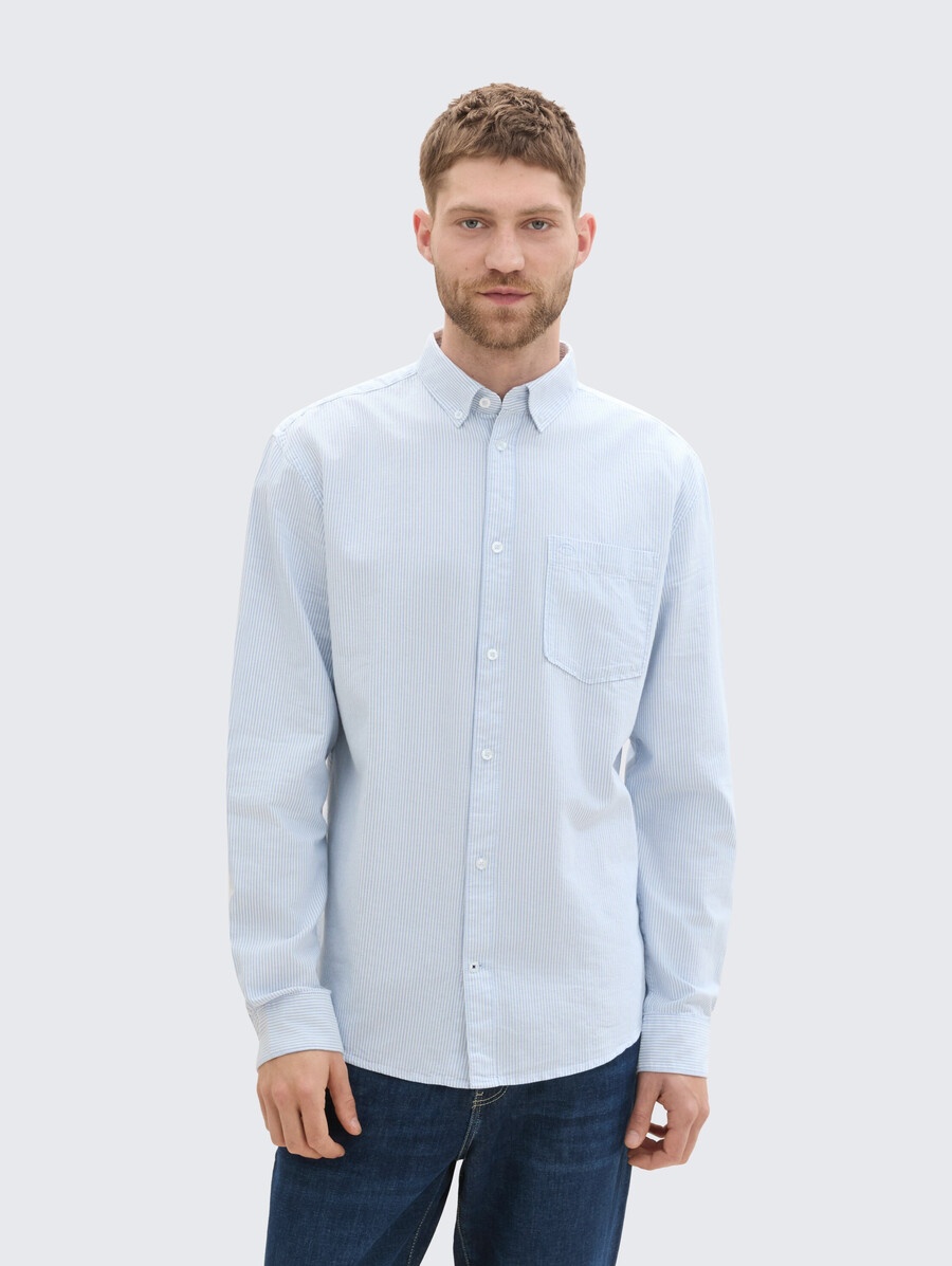 camicia vestibilità regolare con taschino sul petto