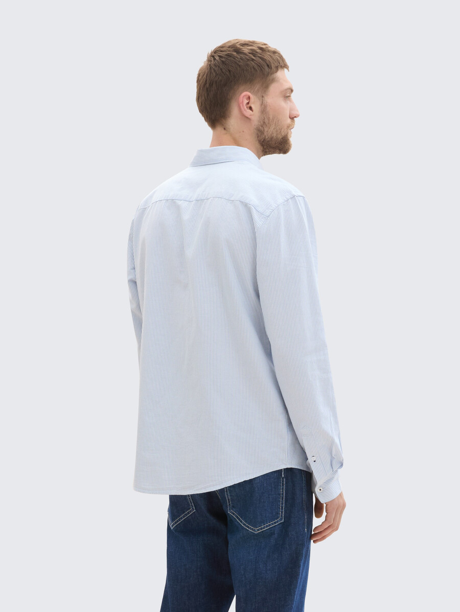camicia vestibilità regolare con taschino sul petto