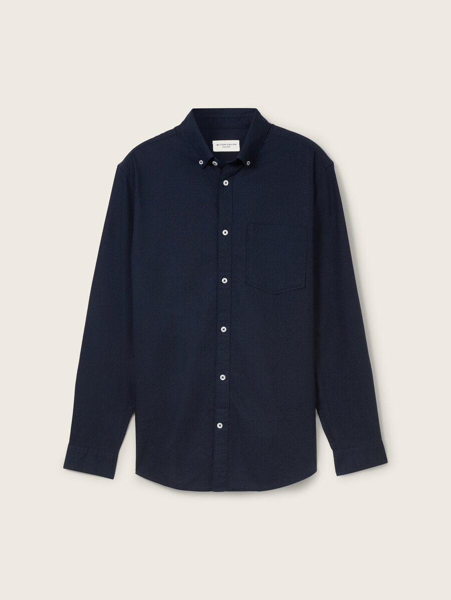 camicia vestibilità regolare con taschino sul petto