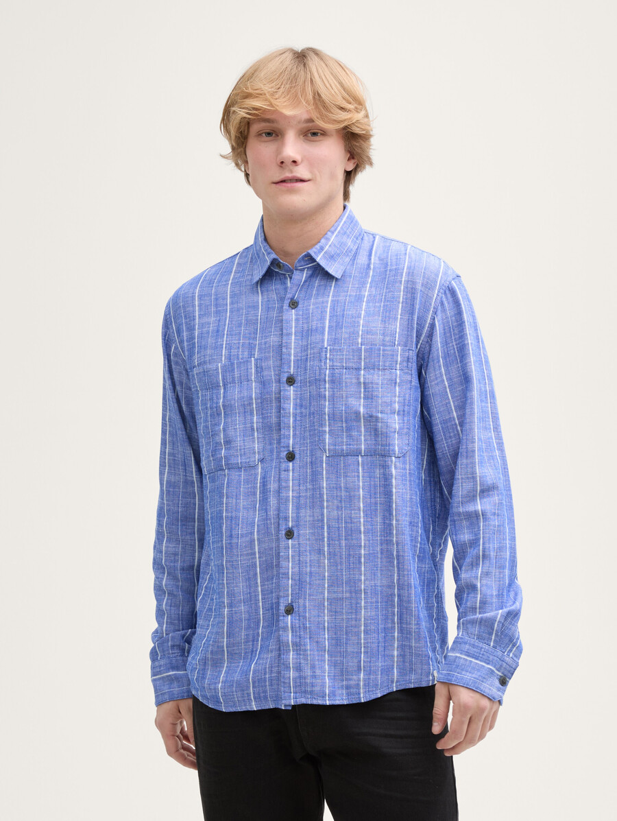 camicia dalla vestibilità comoda con contenuto di lino