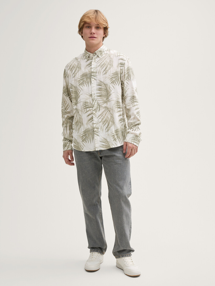 camicia dalla vestibilità comoda con contenuto di lino