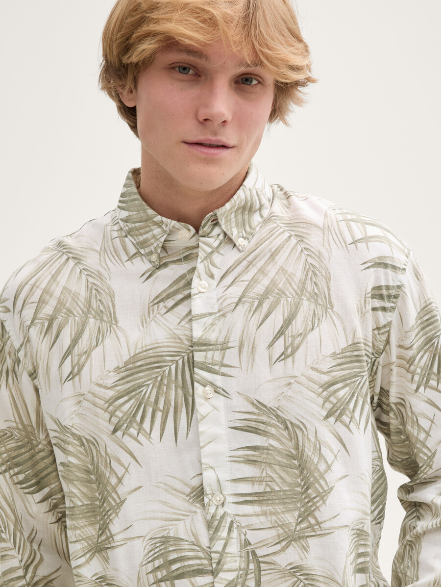 camicia dalla vestibilità comoda con contenuto di lino