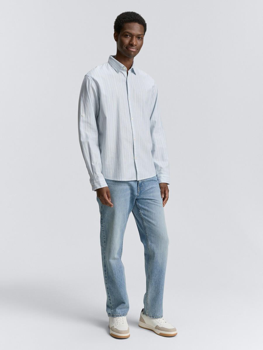 camicia dalla vestibilità rilassata con funzione risvolto