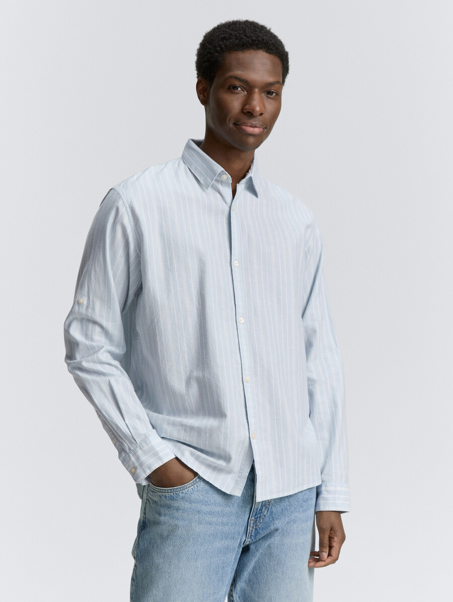 camicia dalla vestibilità rilassata con funzione risvolto