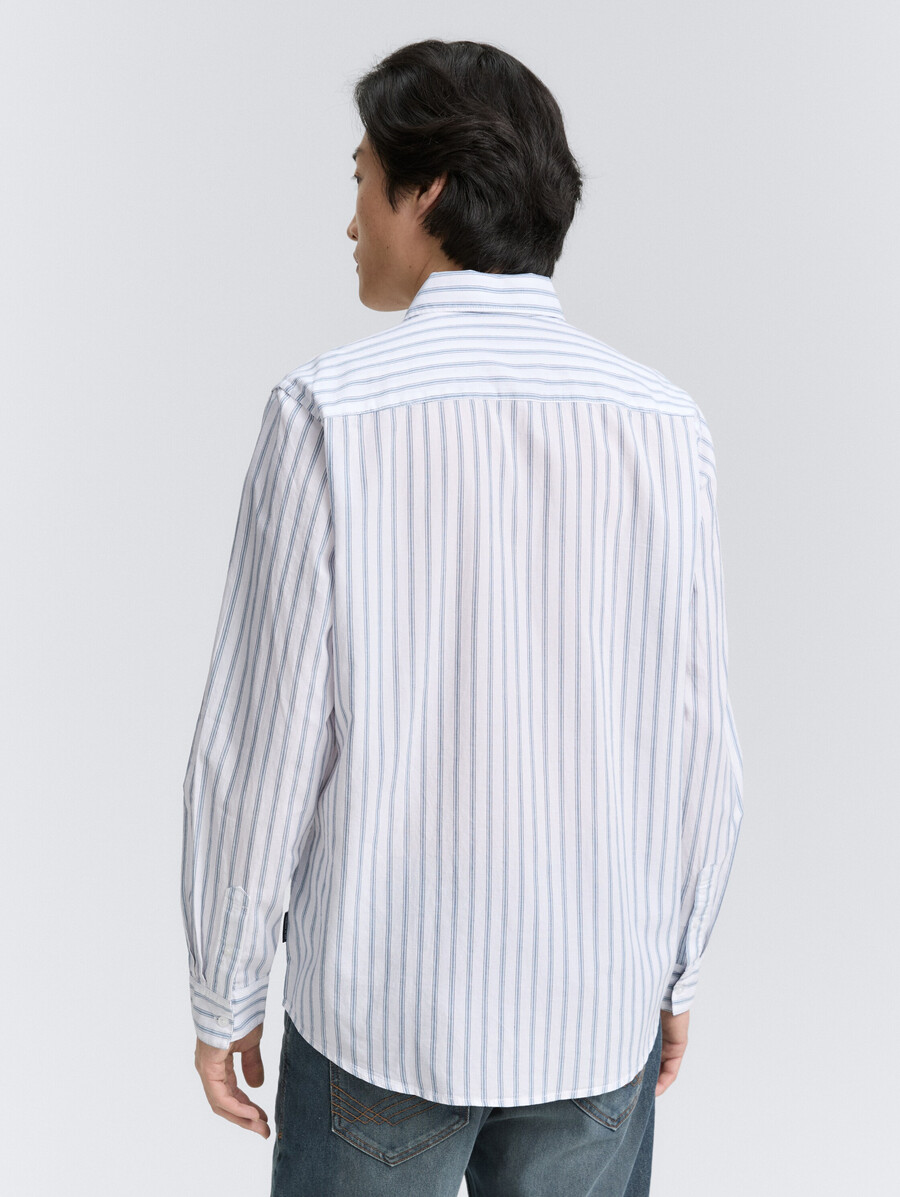 camicia vestibilità regolare con motivo a righe