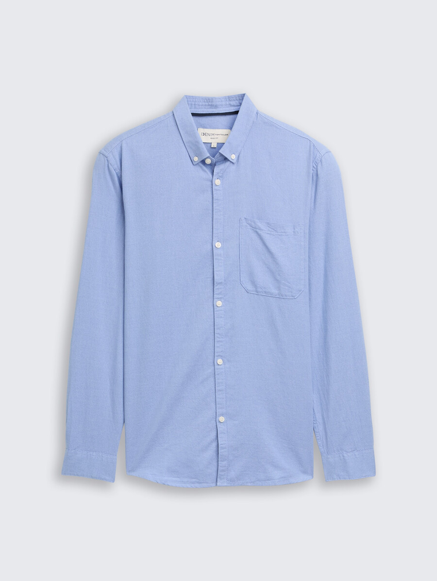 camicia vestibilità regolare con taschino sul petto