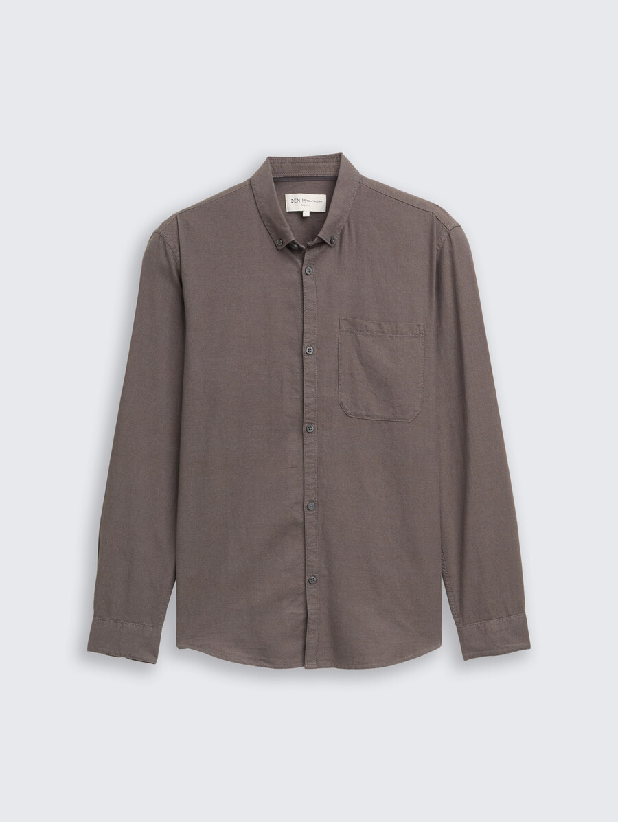 camicia vestibilità regolare con taschino sul petto