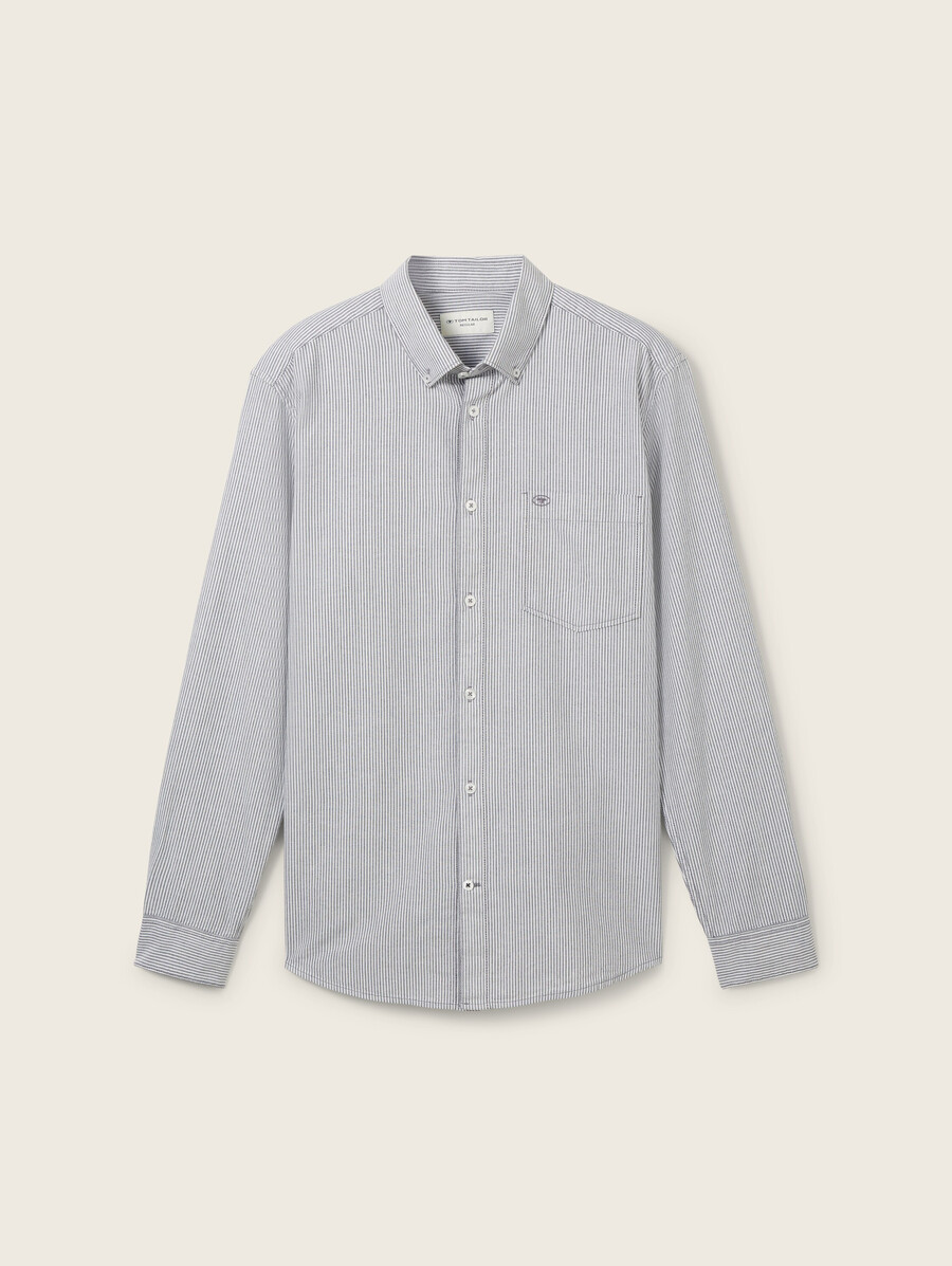 camicia vestibilità regolare con taschino sul petto