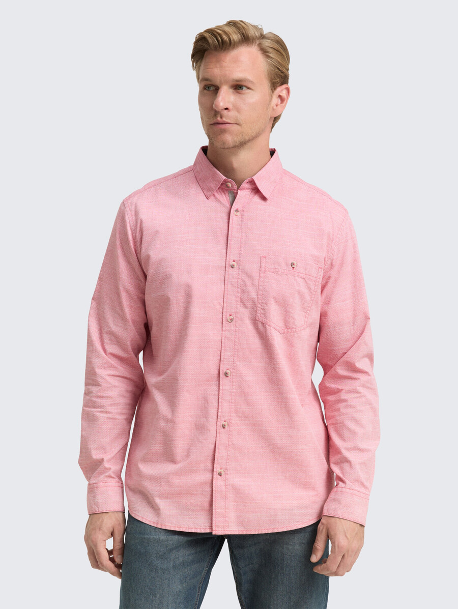 camicia vestibilità regolare con taschino sul petto