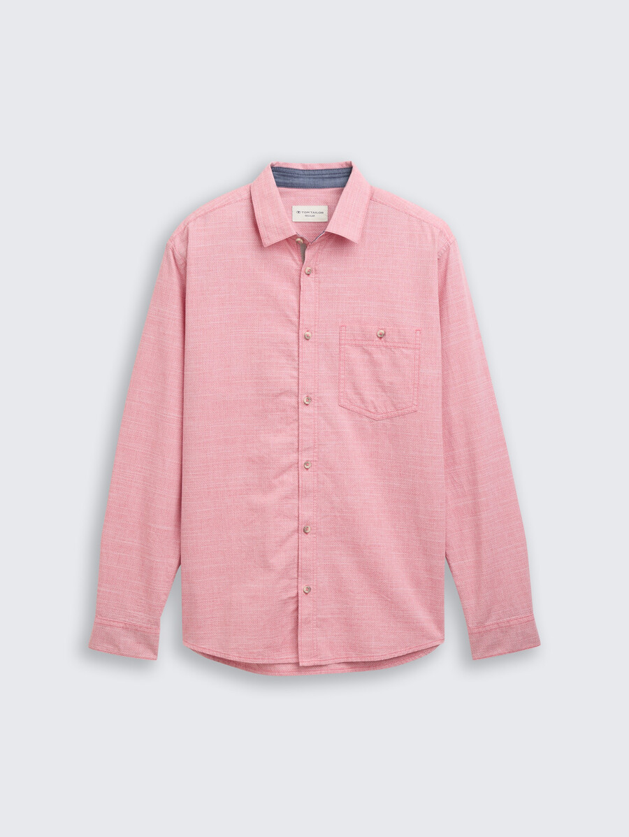 camicia vestibilità regolare con taschino sul petto
