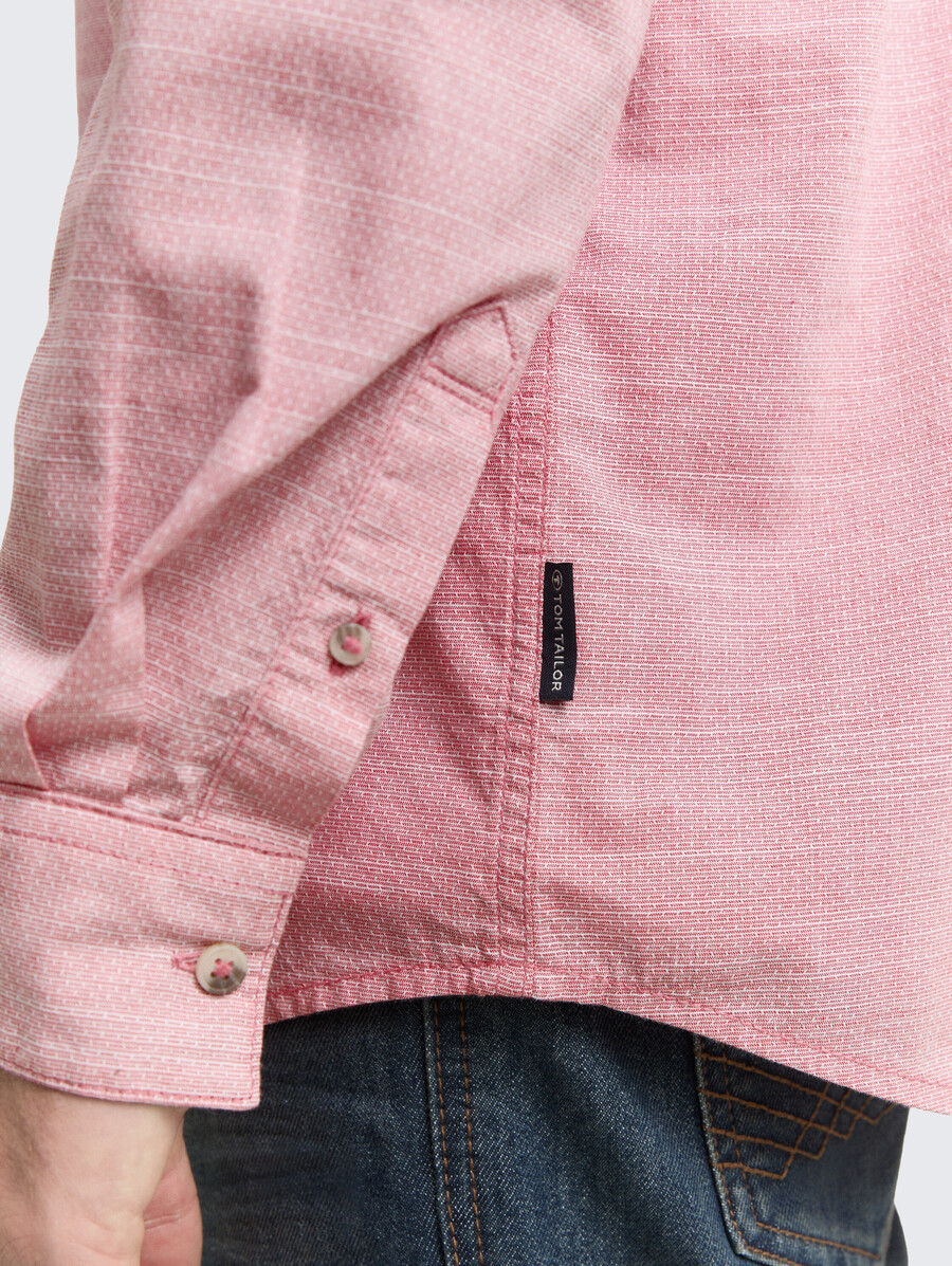 camicia vestibilità regolare con taschino sul petto
