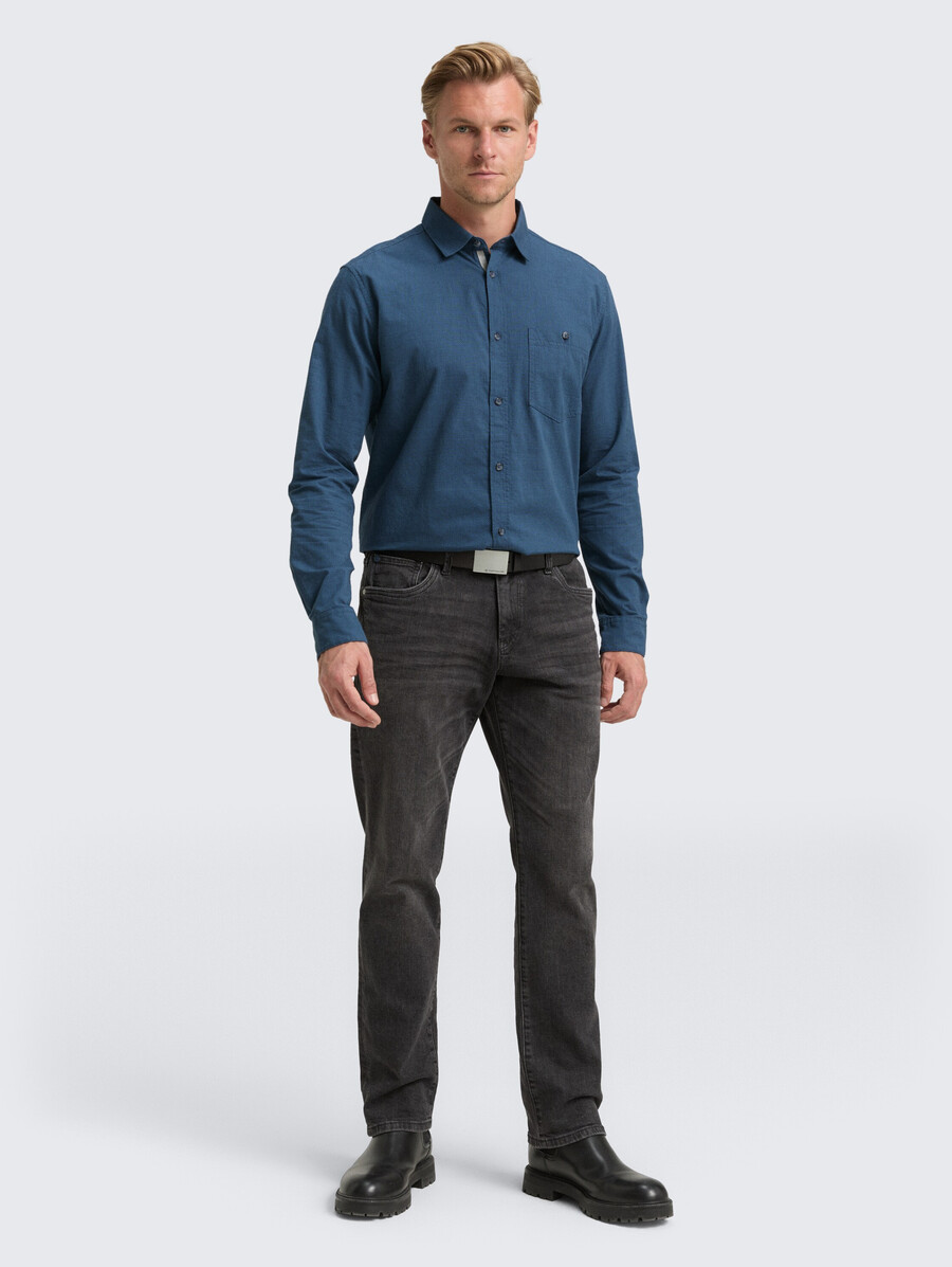 camicia vestibilità regolare con taschino sul petto