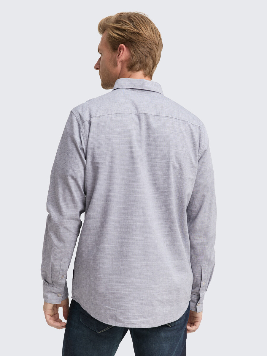camicia vestibilità regolare con taschino sul petto