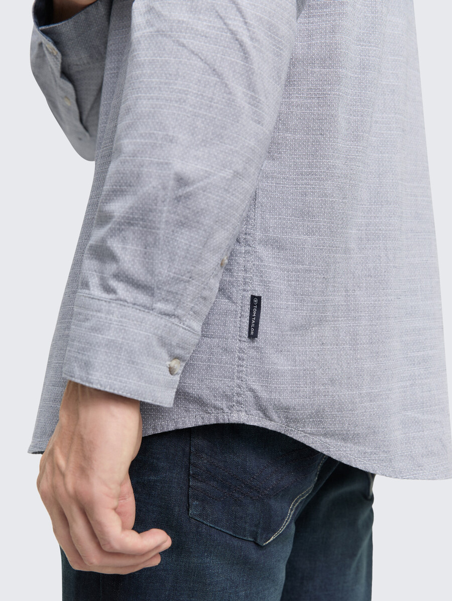 camicia vestibilità regolare con taschino sul petto