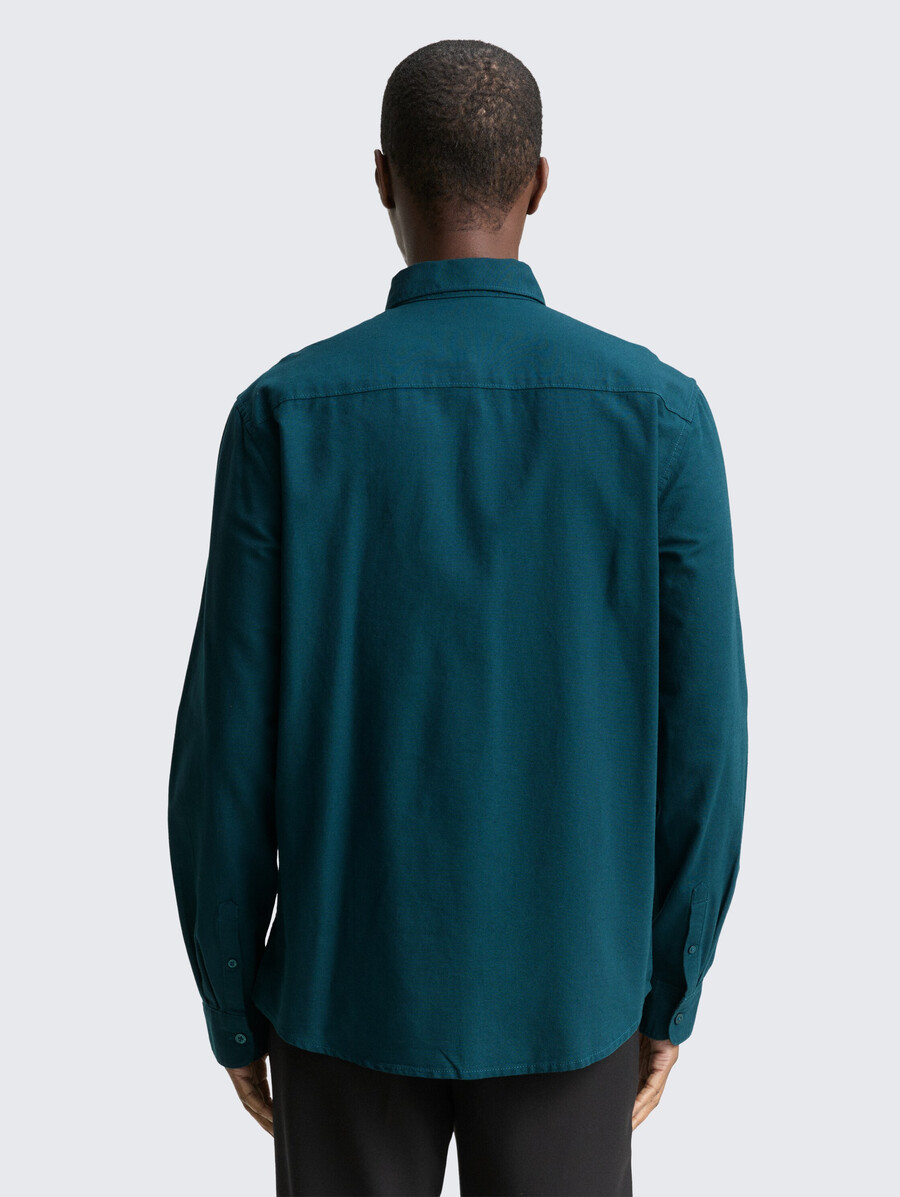 camicia vestibilità regolare con ricamo del logo