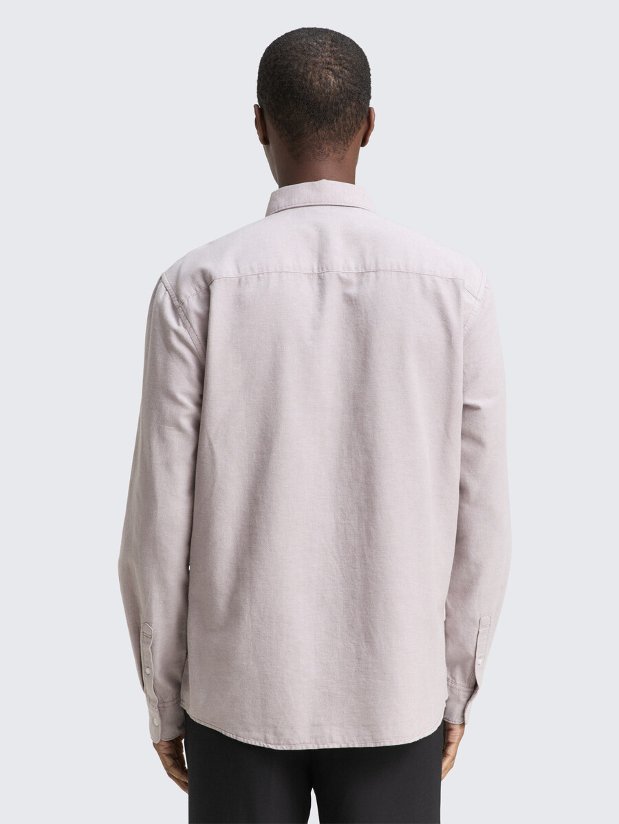 camicia vestibilità regolare con ricamo del logo