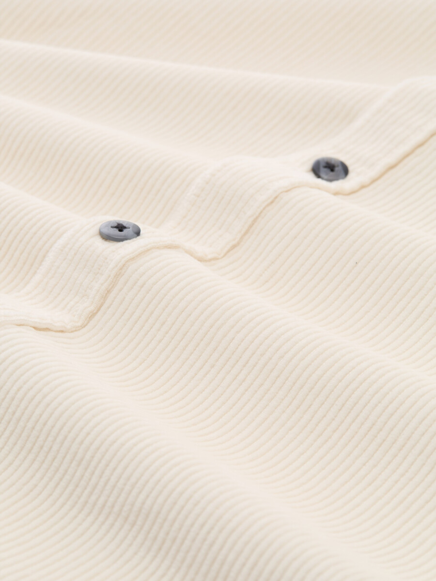 camicia in velluto a coste dalla vestibilità comoda con taschino sul petto