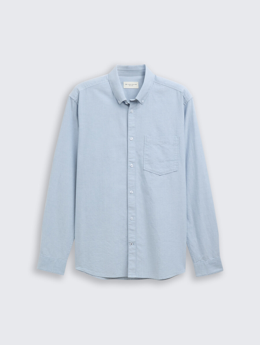 camicia vestibilità regolare con taschino sul petto