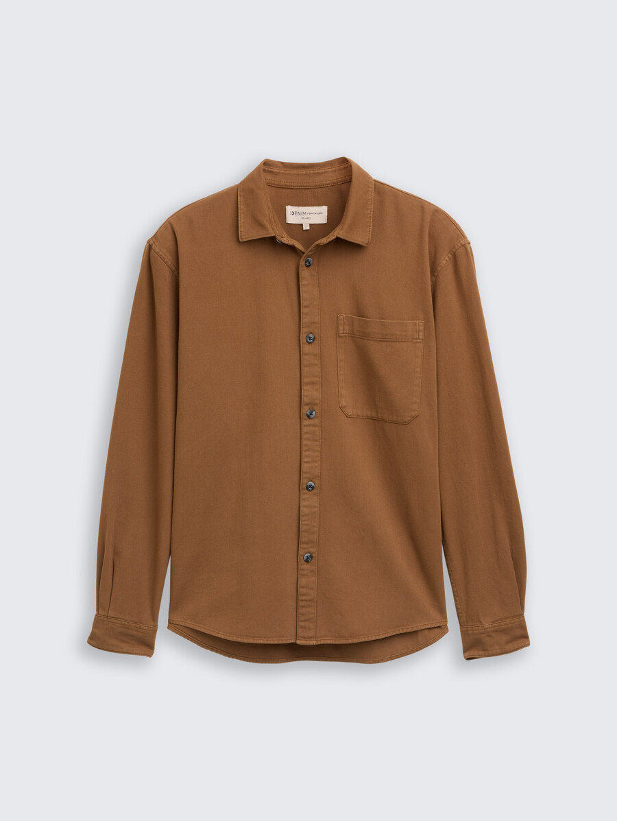 camicia dalla vestibilità comoda con taschino sul petto