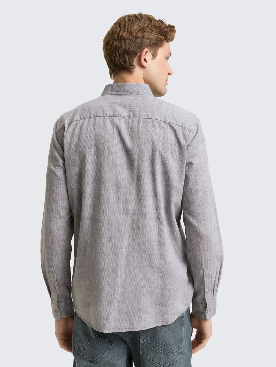 camicia vestibilità regolare con taschino sul petto