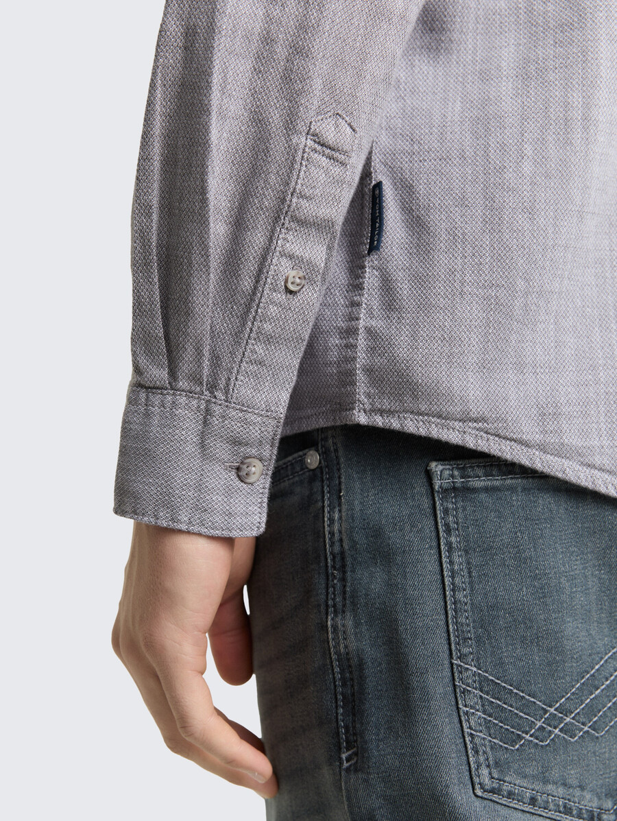 camicia vestibilità regolare con taschino sul petto