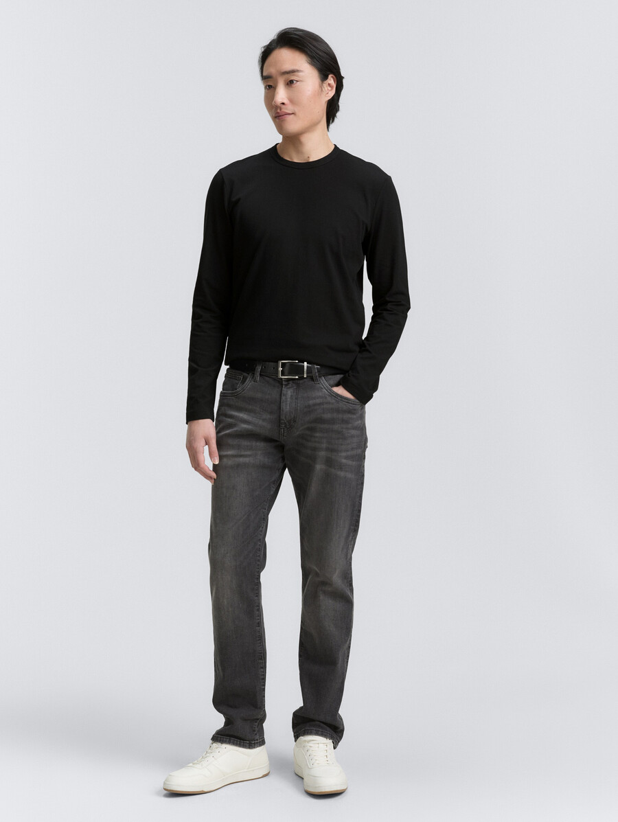 camicia a maniche lunghe slim fit elasticizzata