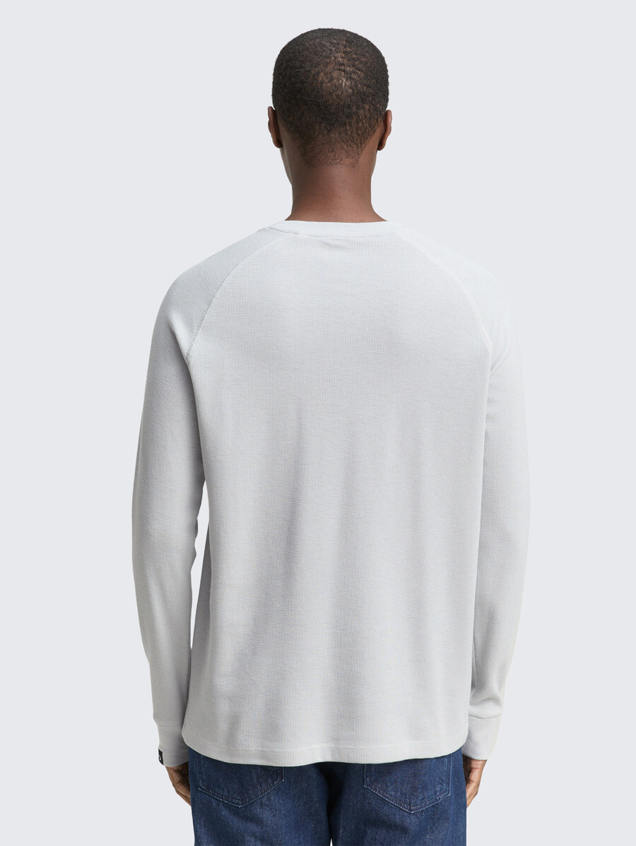 maglia a maniche lunghe con trama a nido dape
