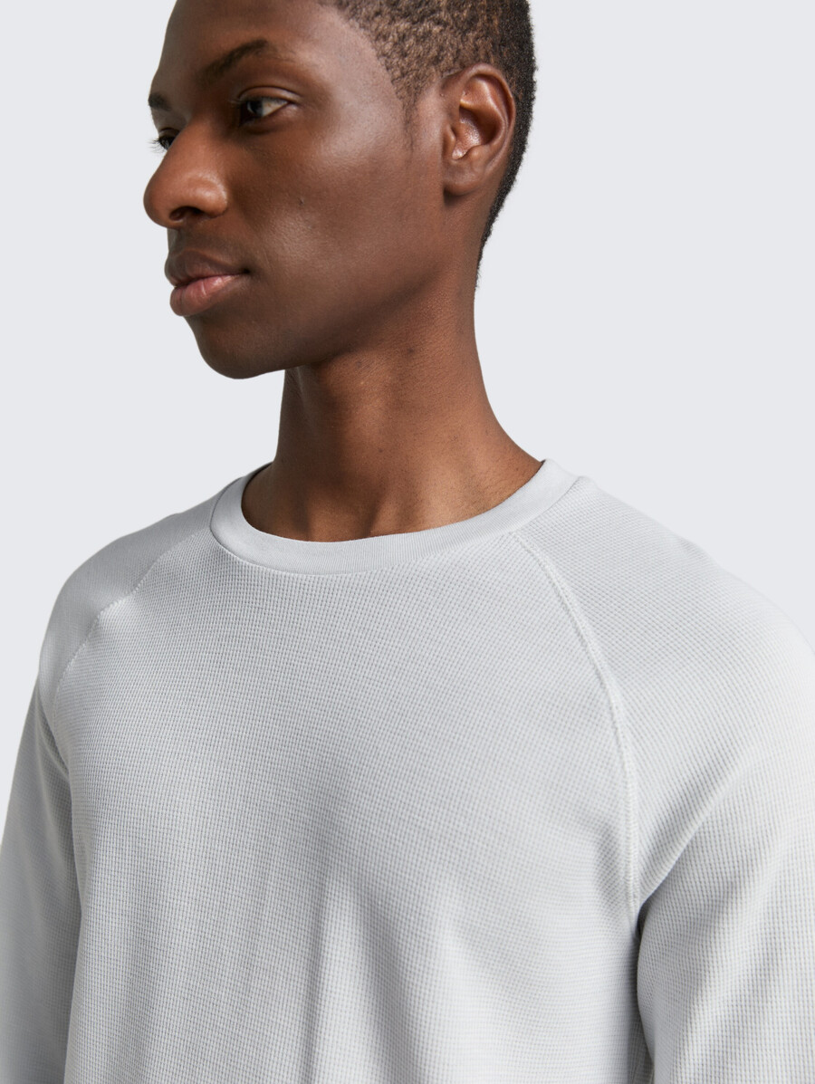 maglia a maniche lunghe con trama a nido dape