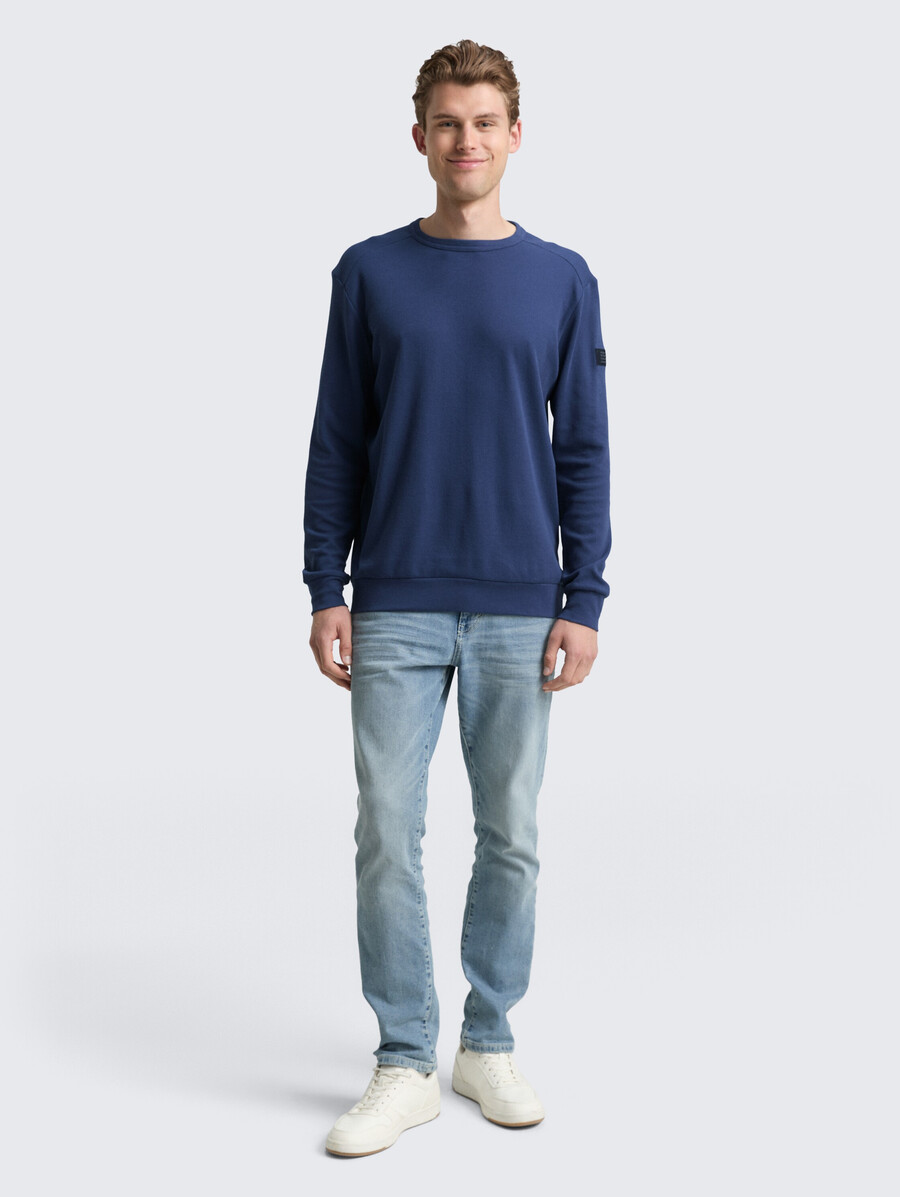 maglia a maniche lunghe con trama a nido dape