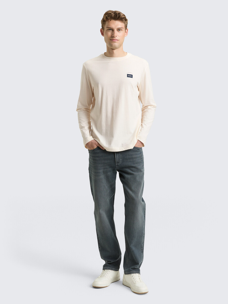 camicia a maniche lunghe in cotone