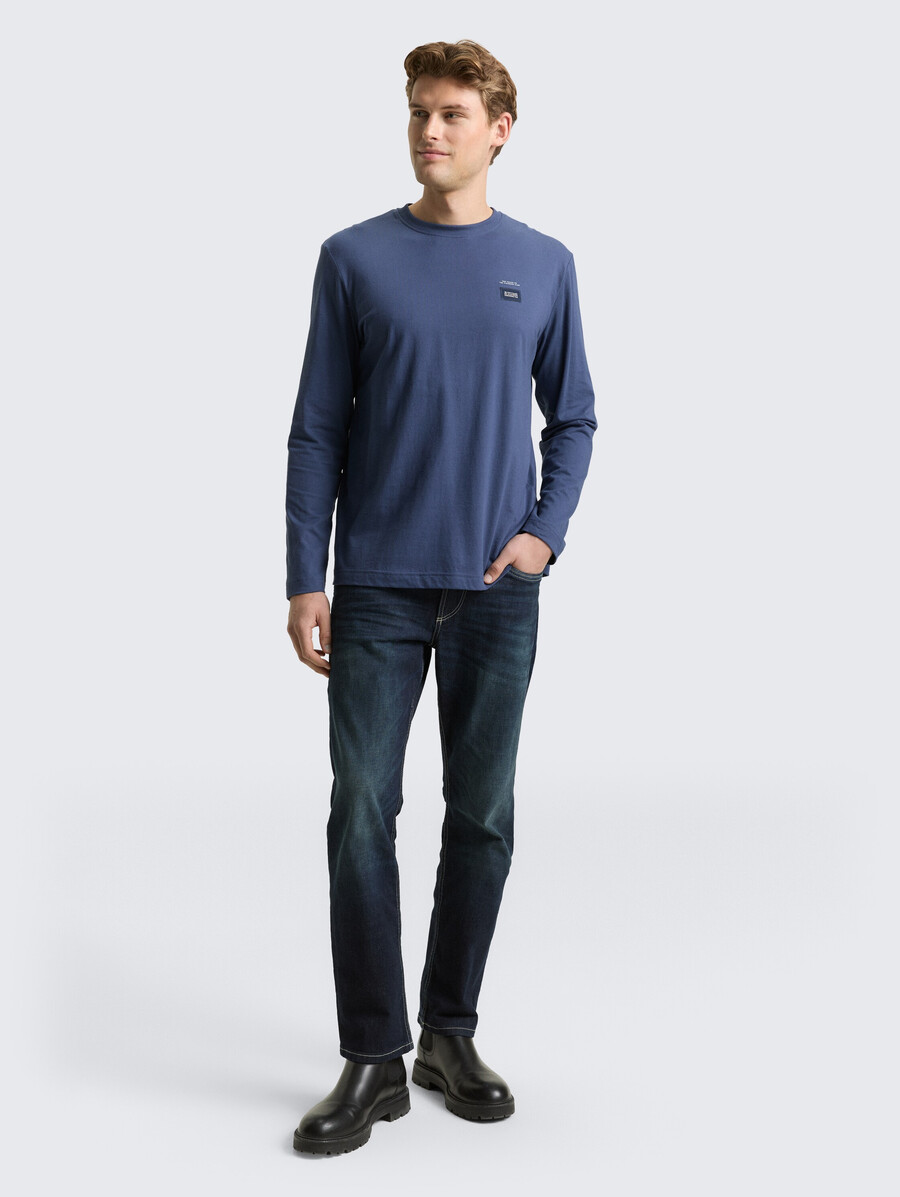 camicia a maniche lunghe in cotone