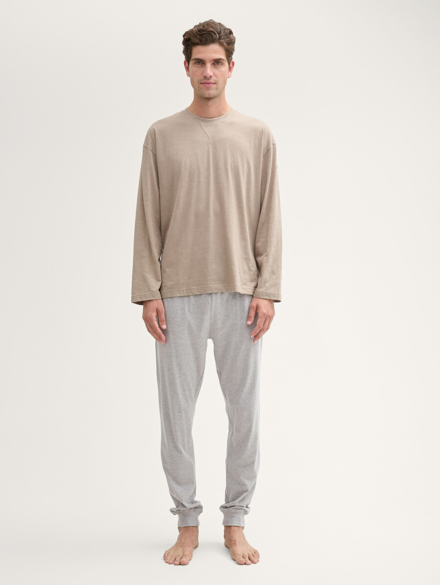 pantaloni del pigiama in look mélange