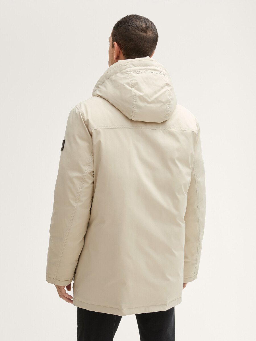 parka artico con cappuccio staccabile