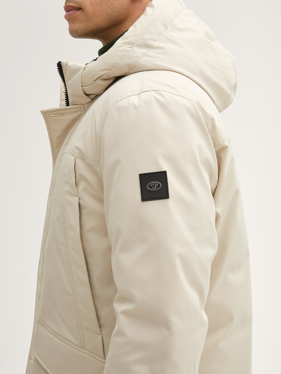 parka artico con cappuccio staccabile