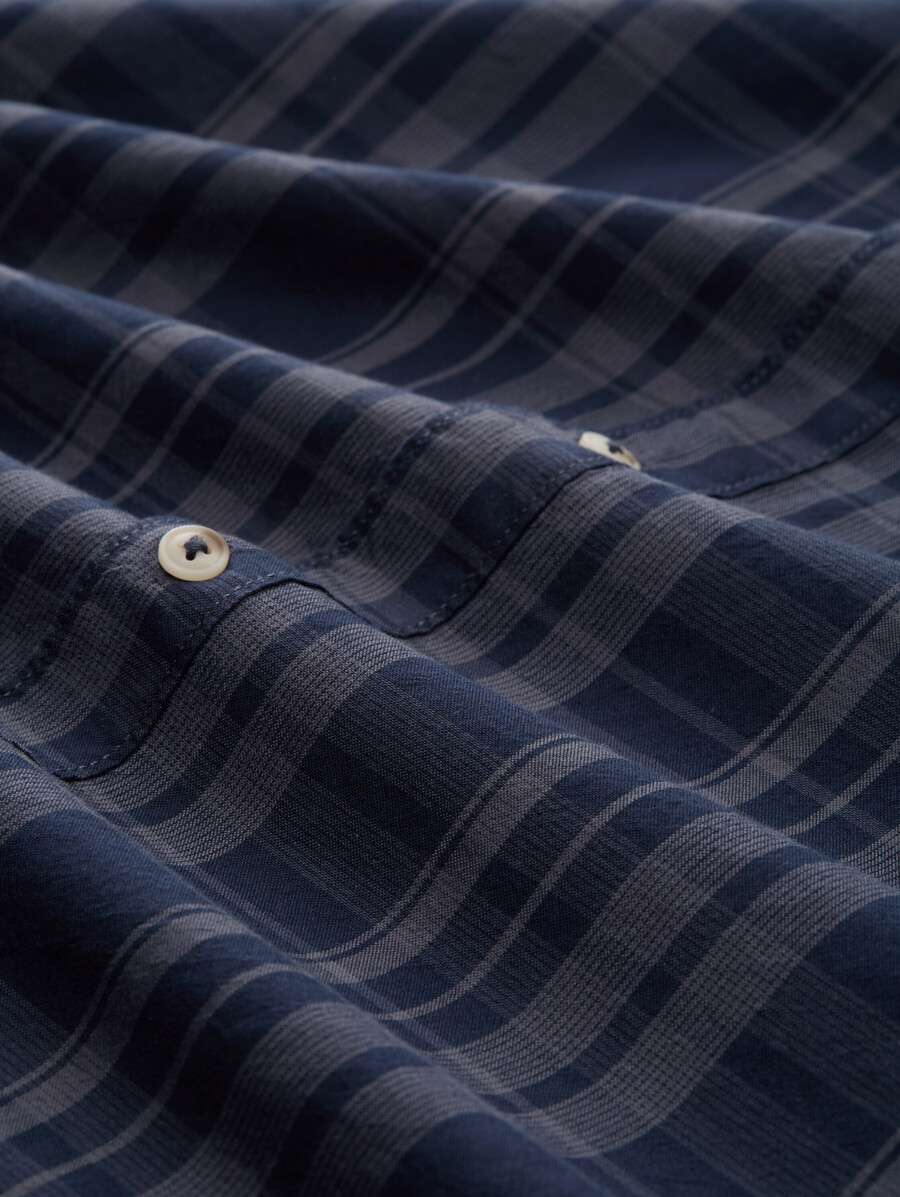 camicia regular fit con motivo a quadri