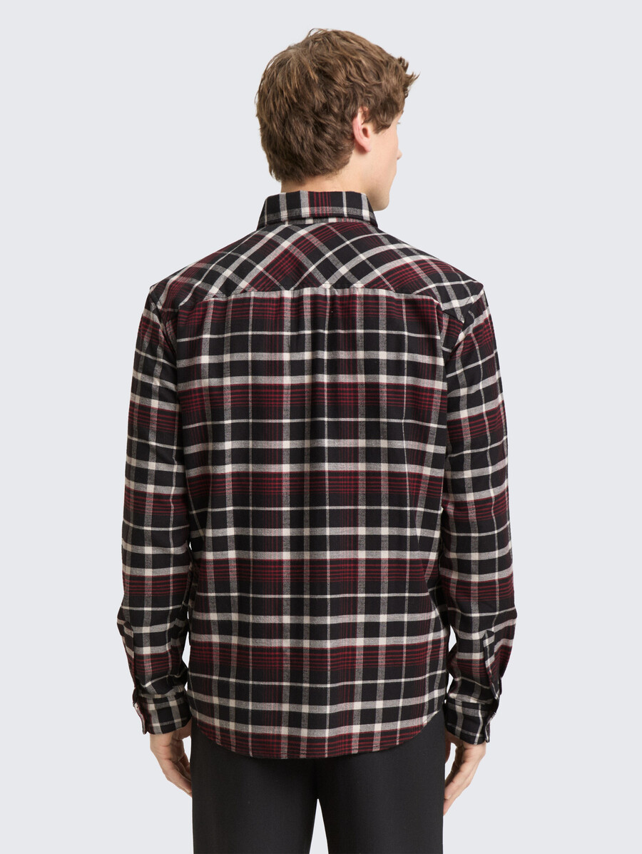 camicia dalla vestibilità rilassata con motivo a quadri