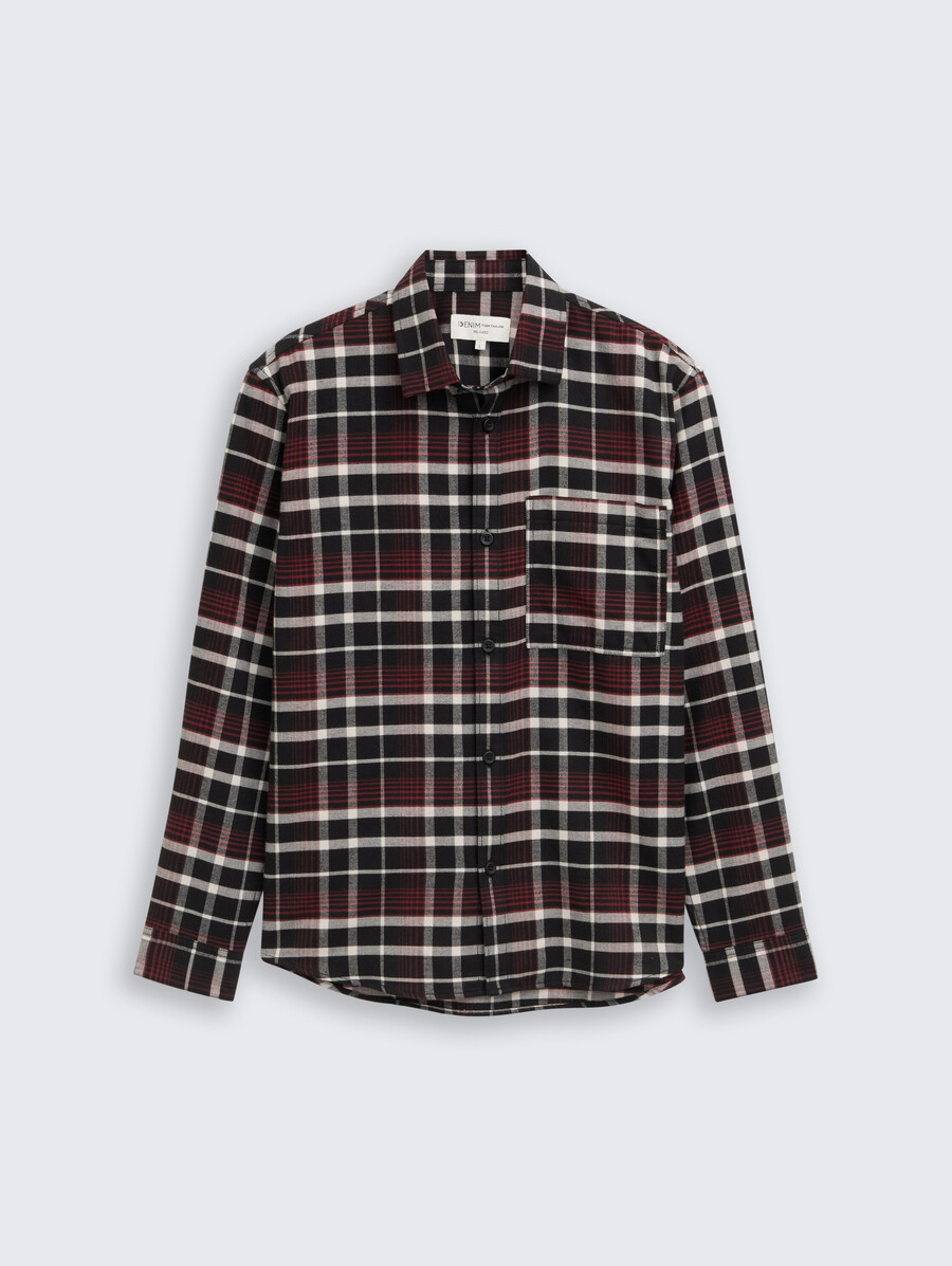 camicia dalla vestibilità rilassata con motivo a quadri