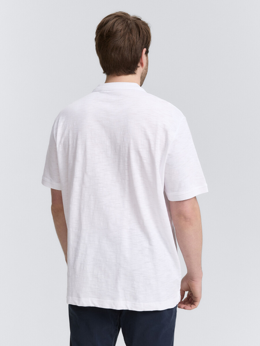 taglie forti - polo in cotone con stampa