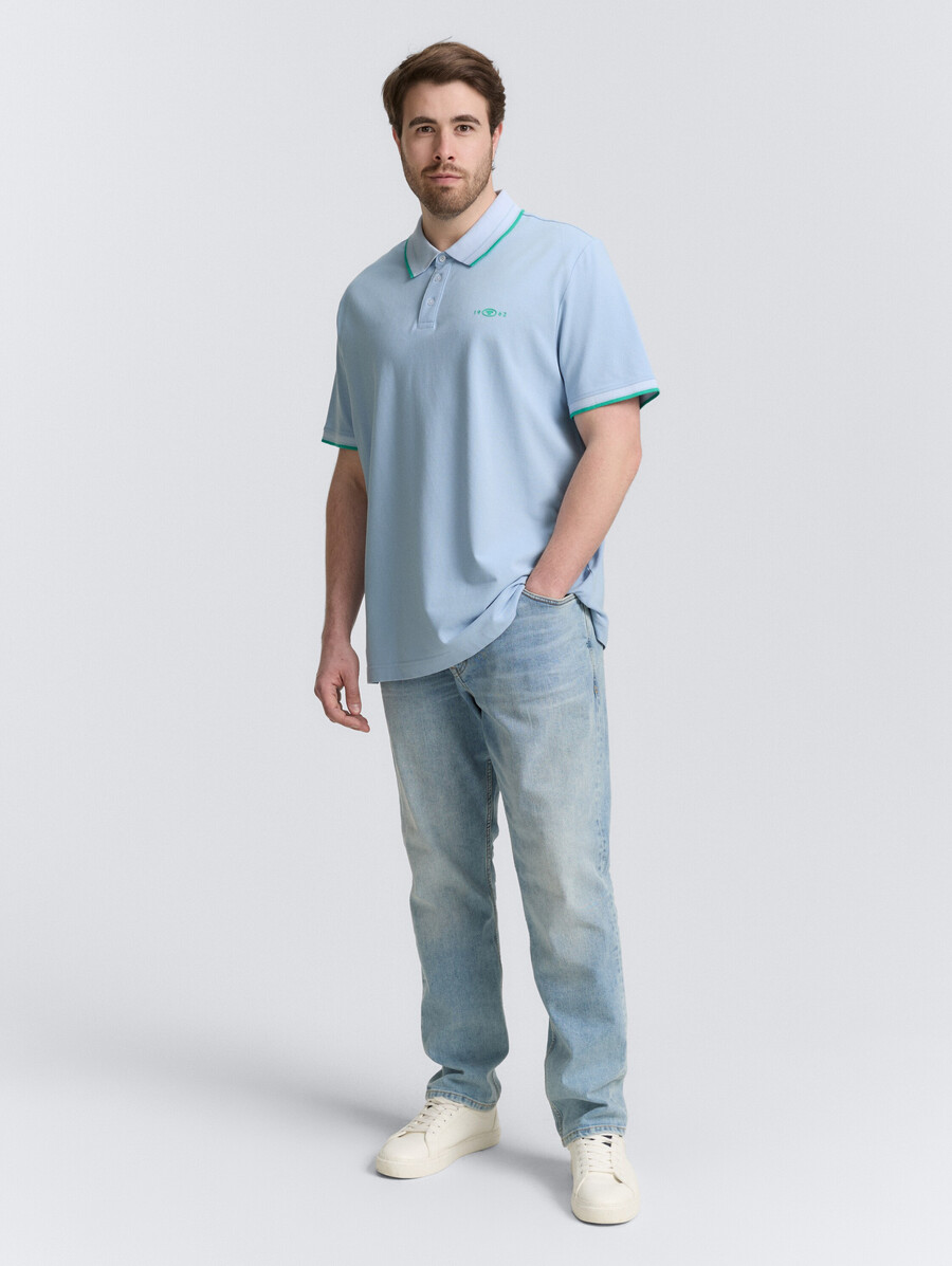 taglie forti polo in piqué elasticizzato