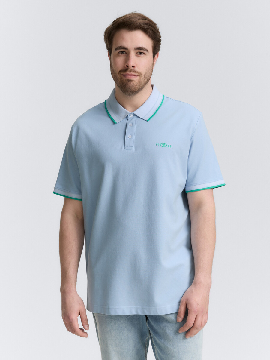 taglie forti polo in piqué elasticizzato