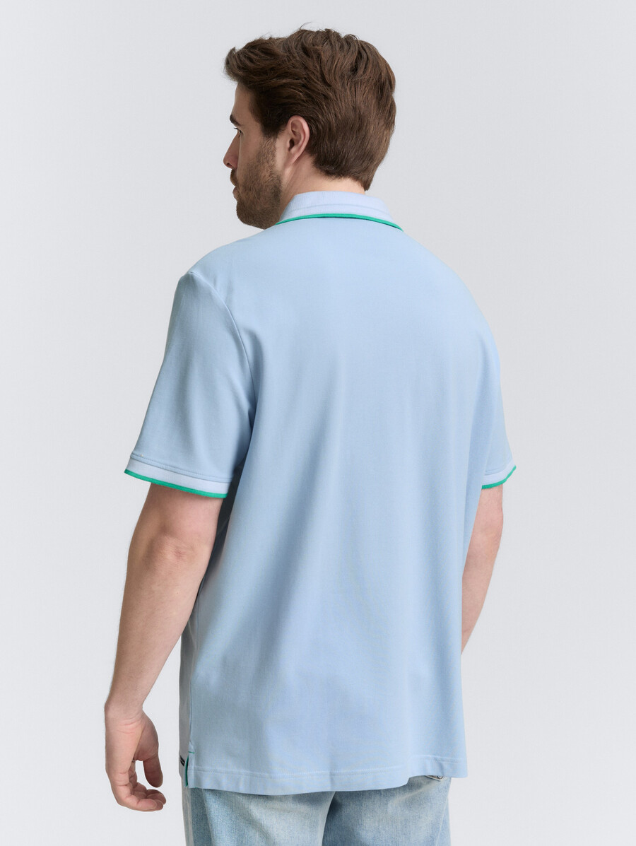 taglie forti polo in piqué elasticizzato