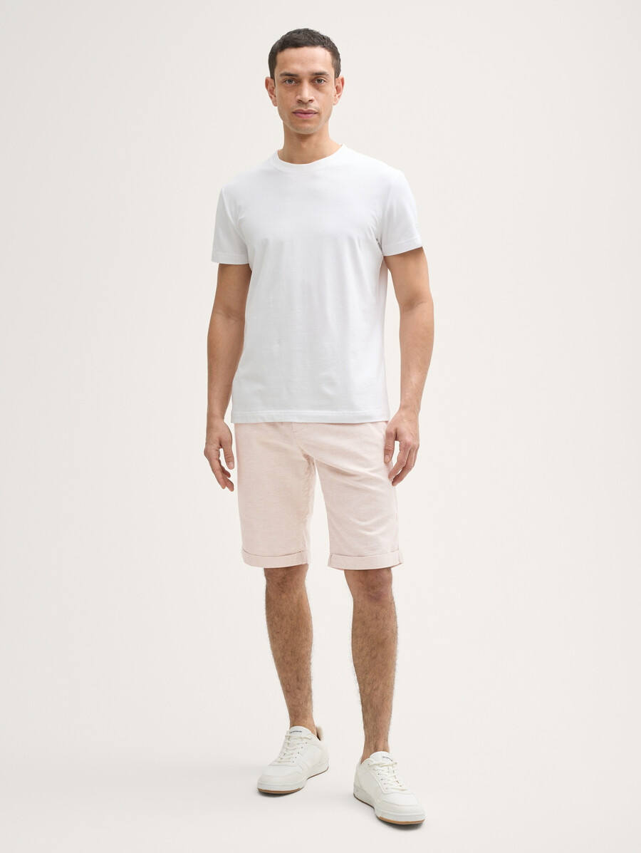 pantaloncini normali con contenuto di lino