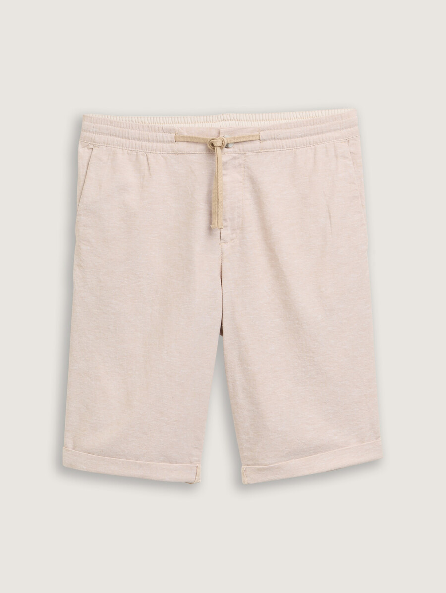 pantaloncini normali con contenuto di lino