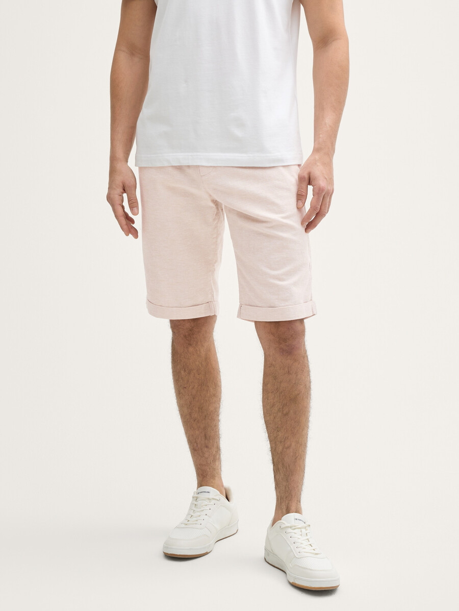 pantaloncini normali con contenuto di lino