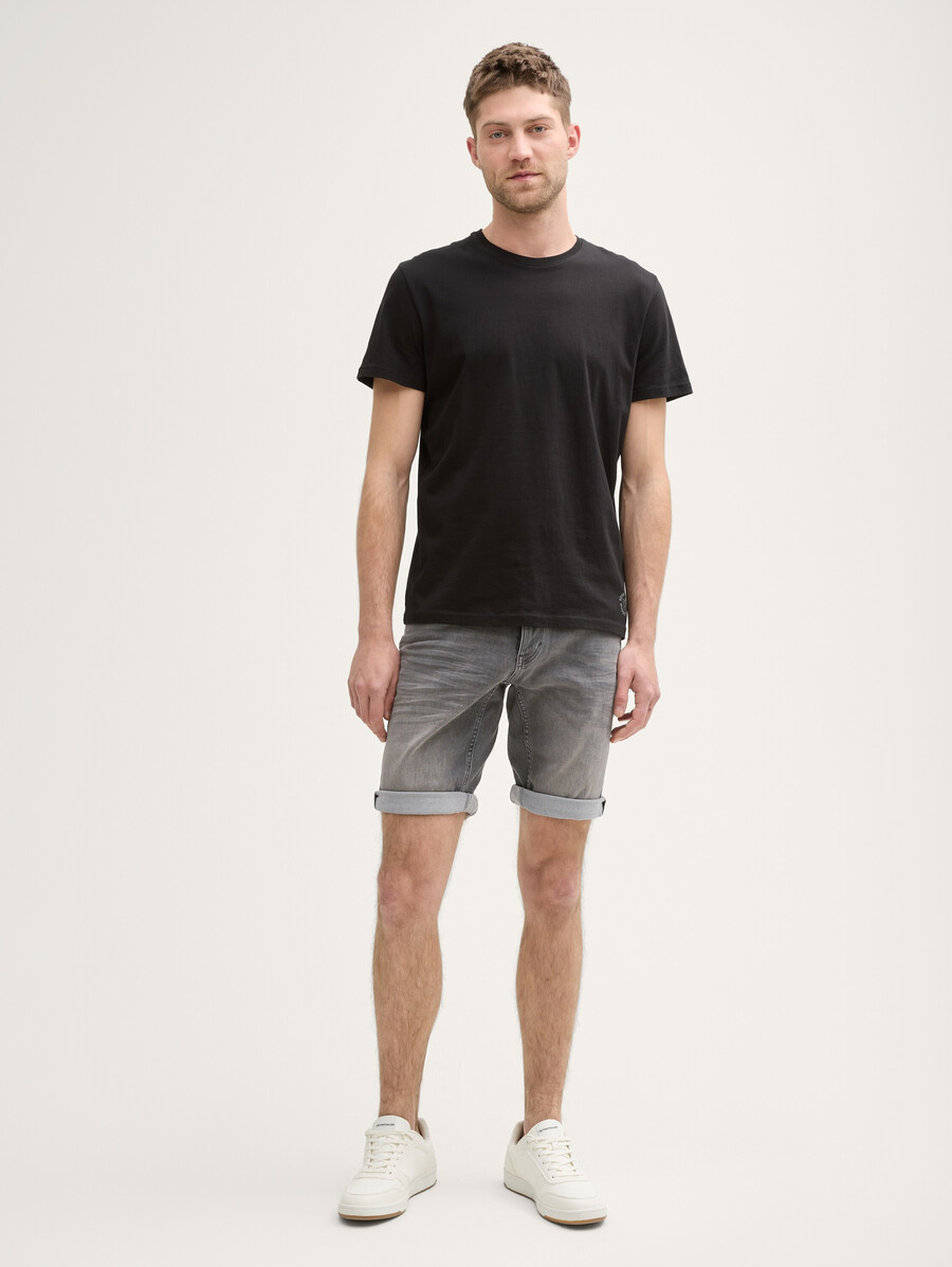 pantaloncini di jeans slim regolari ttjosh super elasticizzati