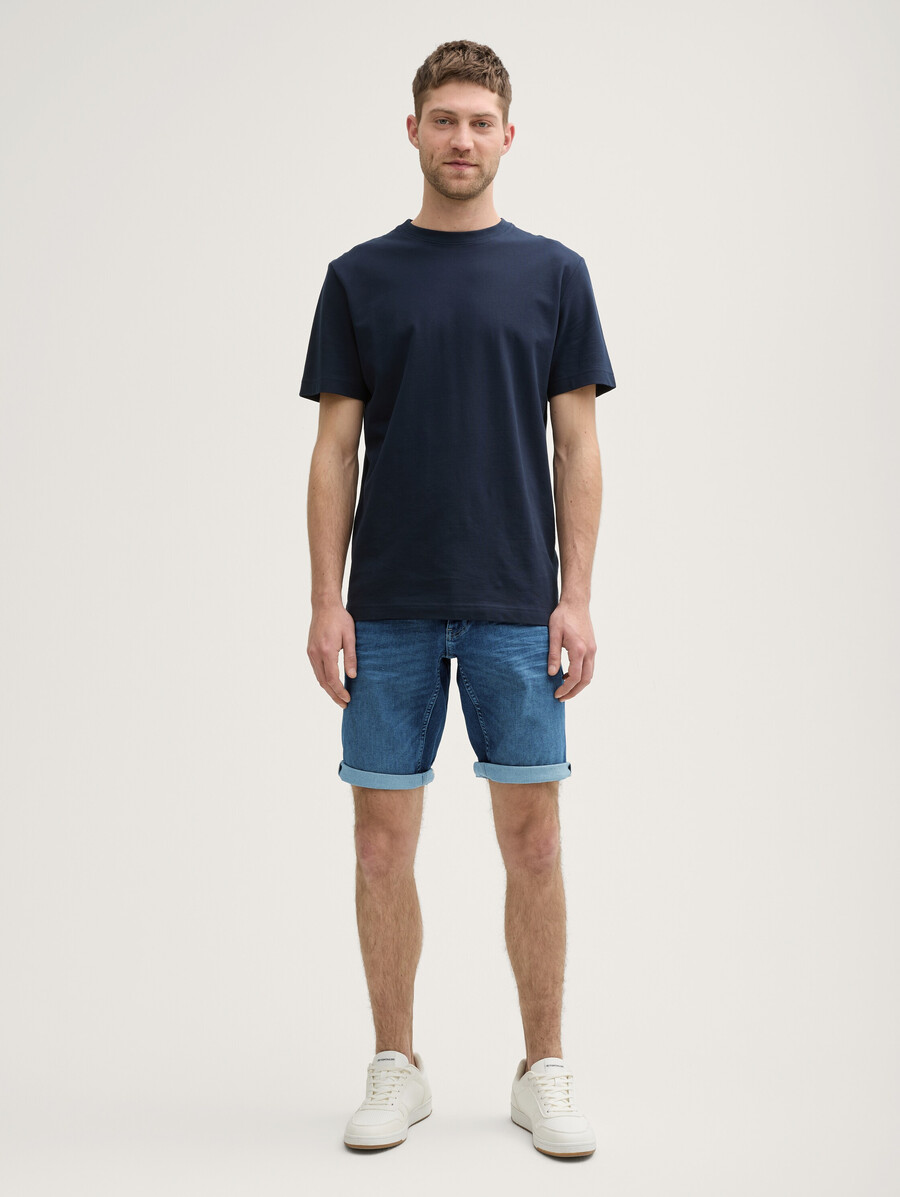 pantaloncini di jeans slim regolari ttjosh super elasticizzati
