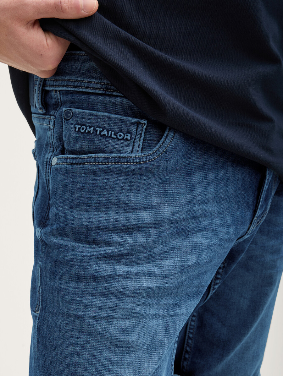 pantaloncini di jeans slim regolari ttjosh super elasticizzati