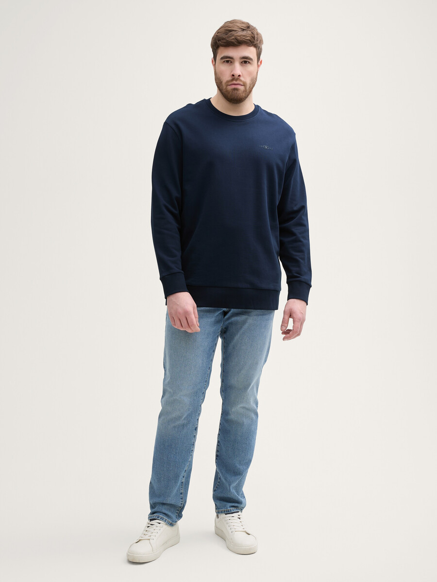 taglie forti - felpa in cotone