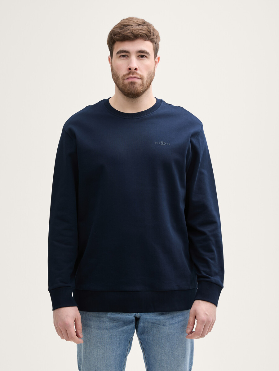 taglie forti - felpa in cotone