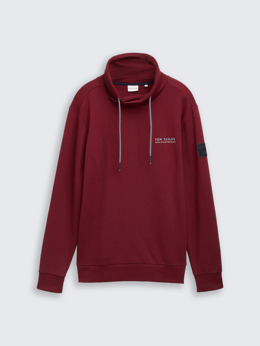 felpa snood con dettagli logo